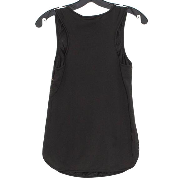 NWT Kancy Kole Womens Tank Top Sequin Sleeveless Mixed Media Black Small KV - Picture 5 of 5